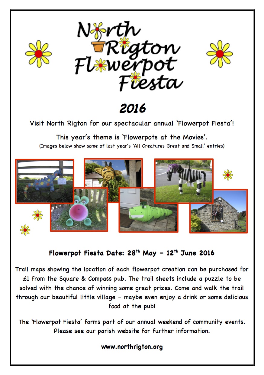 Flowerpot Fiesta Poster 20161