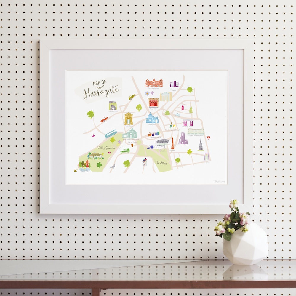 Framed Map of Harrogate