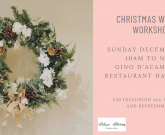 Christmas Wreath Making Workshop – Sunday 2nd December, 10am
